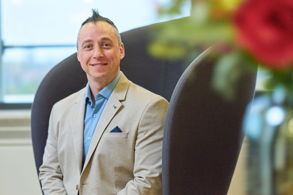 Man standing in office