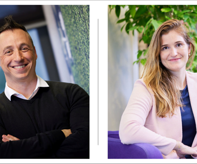 Man & Woman at the office